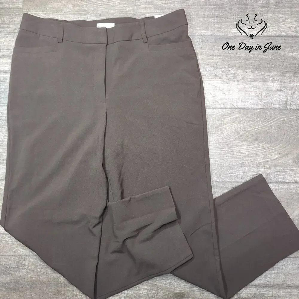 Kim Rogers Career Straight Leg Pants Size 16